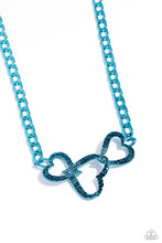 Load image into Gallery viewer, $16 set: Eclectically Enamored - Blue necklace E011/D083
