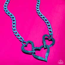 Load image into Gallery viewer, $16 set: Eclectically Enamored - Blue necklace E011/D083
