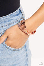Load image into Gallery viewer, Rebellious Ribbons - Copper Cuff Bracelet E040
