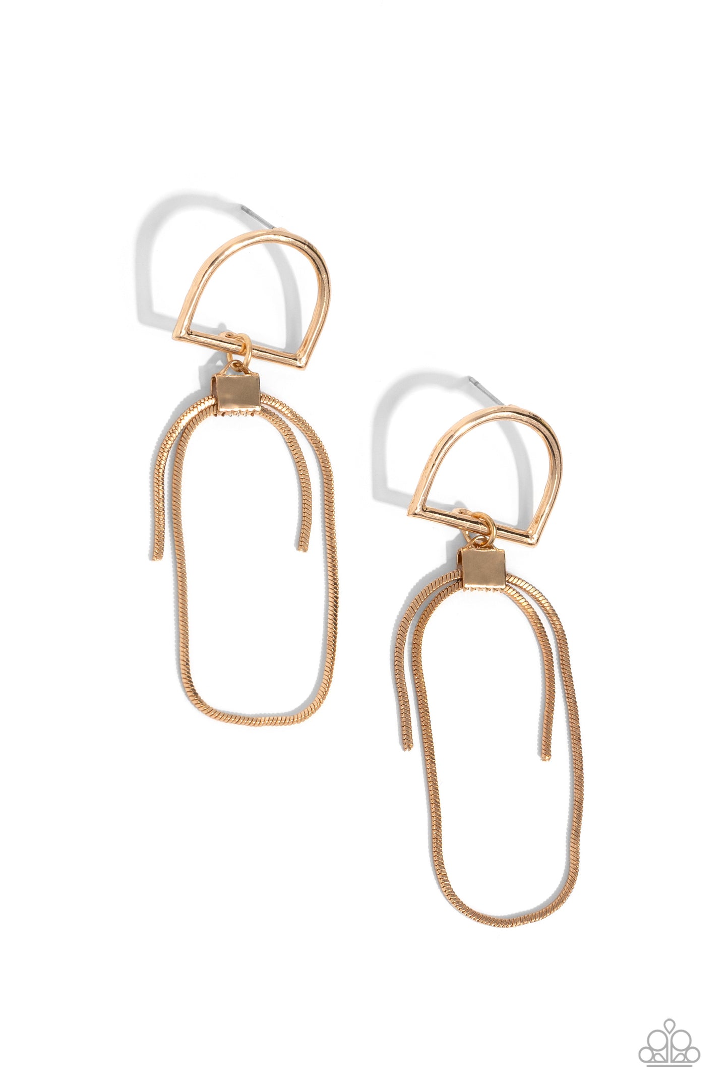 Minimalistic Maven - Gold post earring B014