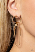 Load image into Gallery viewer, Minimalistic Maven - Gold post earring B014
