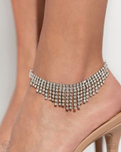 Load image into Gallery viewer, Curtain Confidence - White anklet April 2024 LOP Box 2
