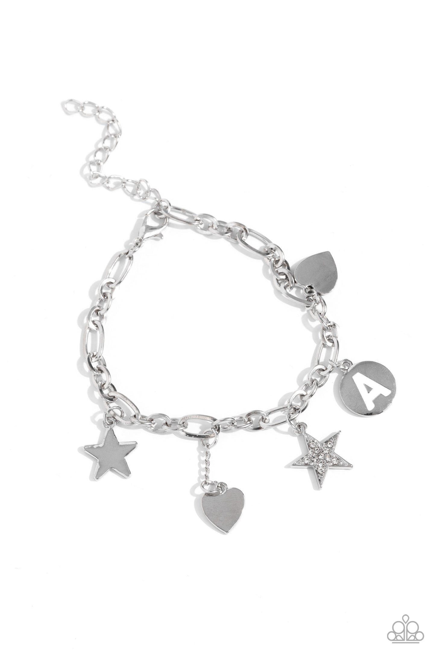 Legacy Letters - White - A  bracelet A022