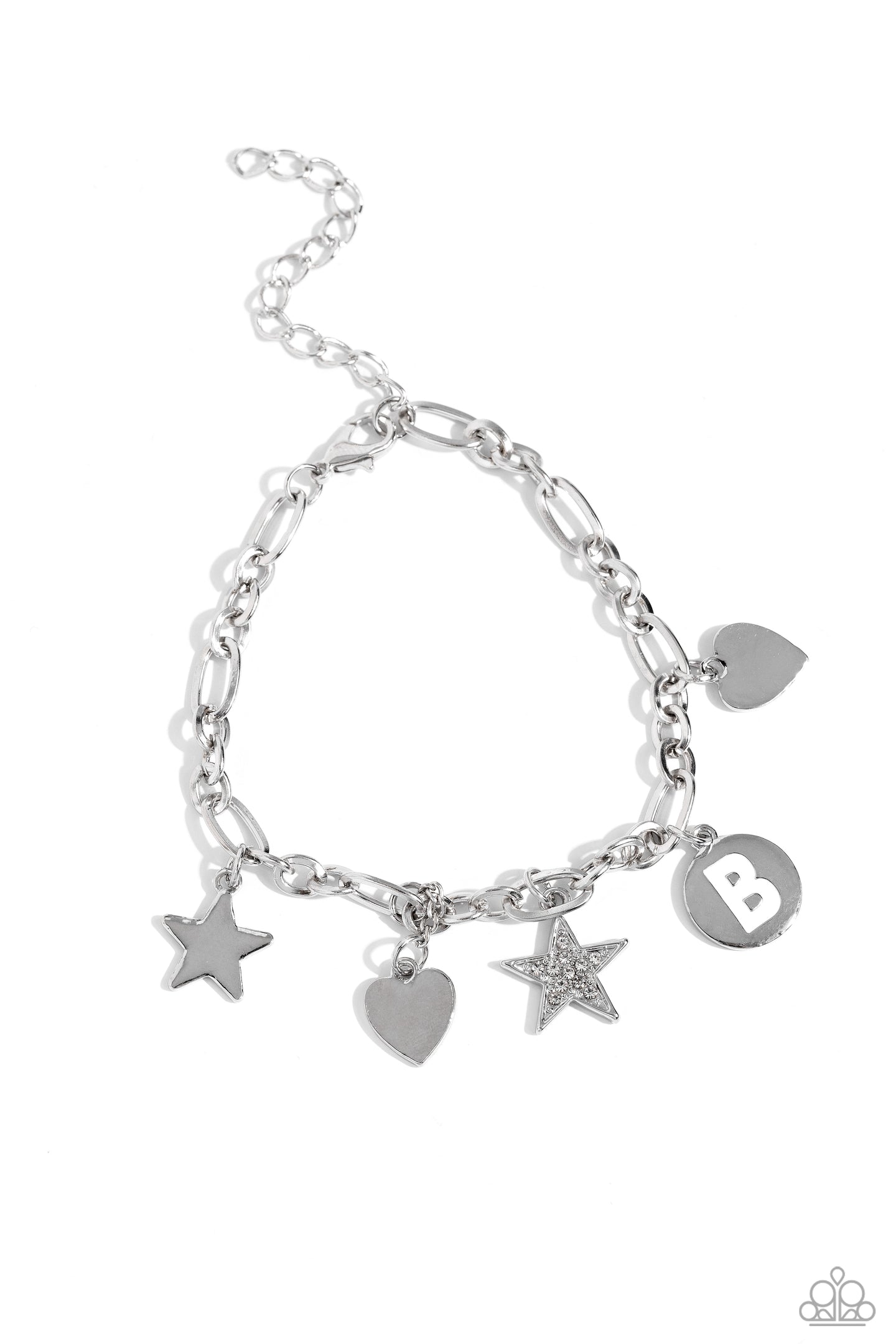 Legacy Letters - White - B bracelet A095