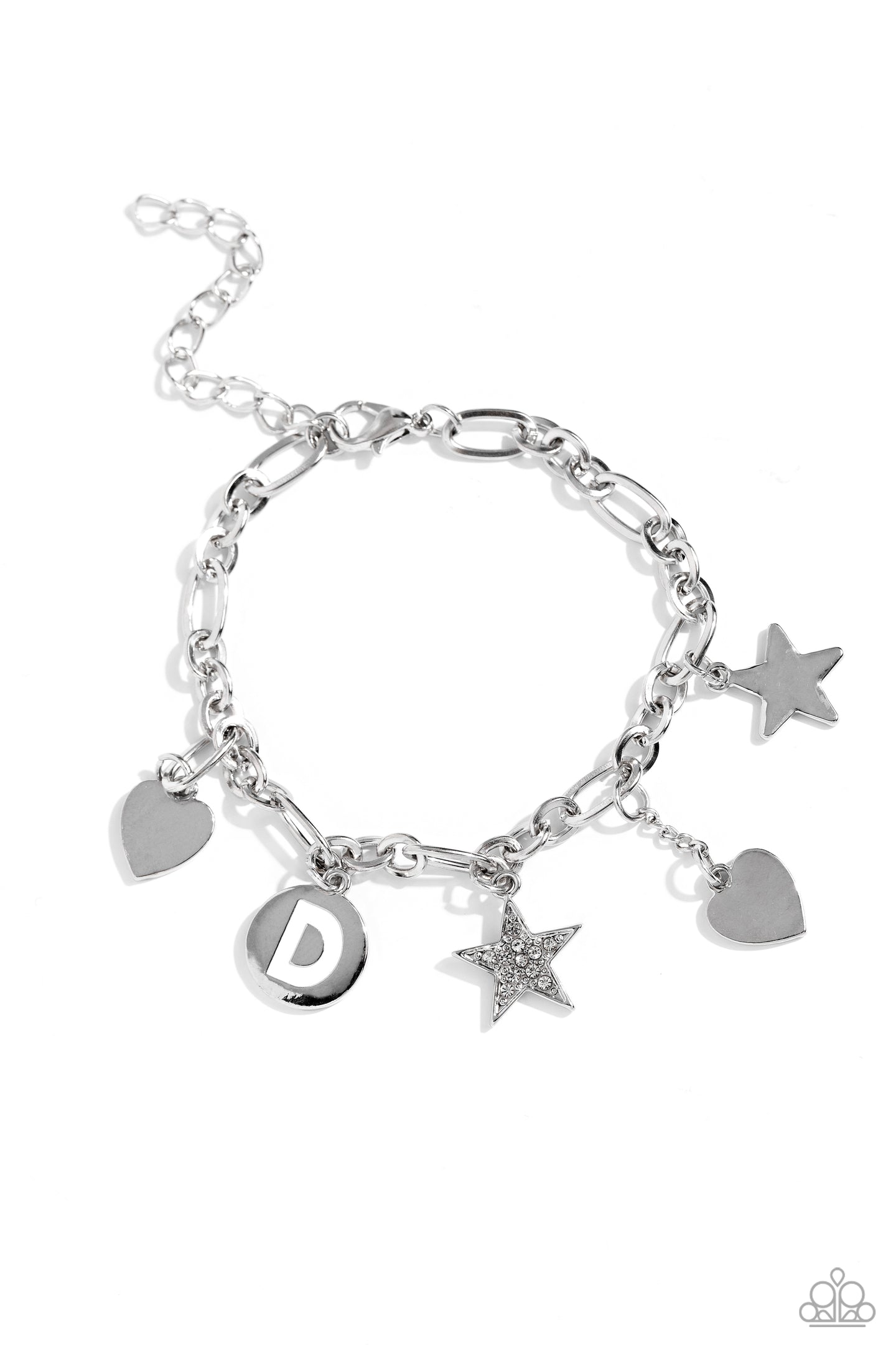 Legacy Letters - White - D bracelet A096