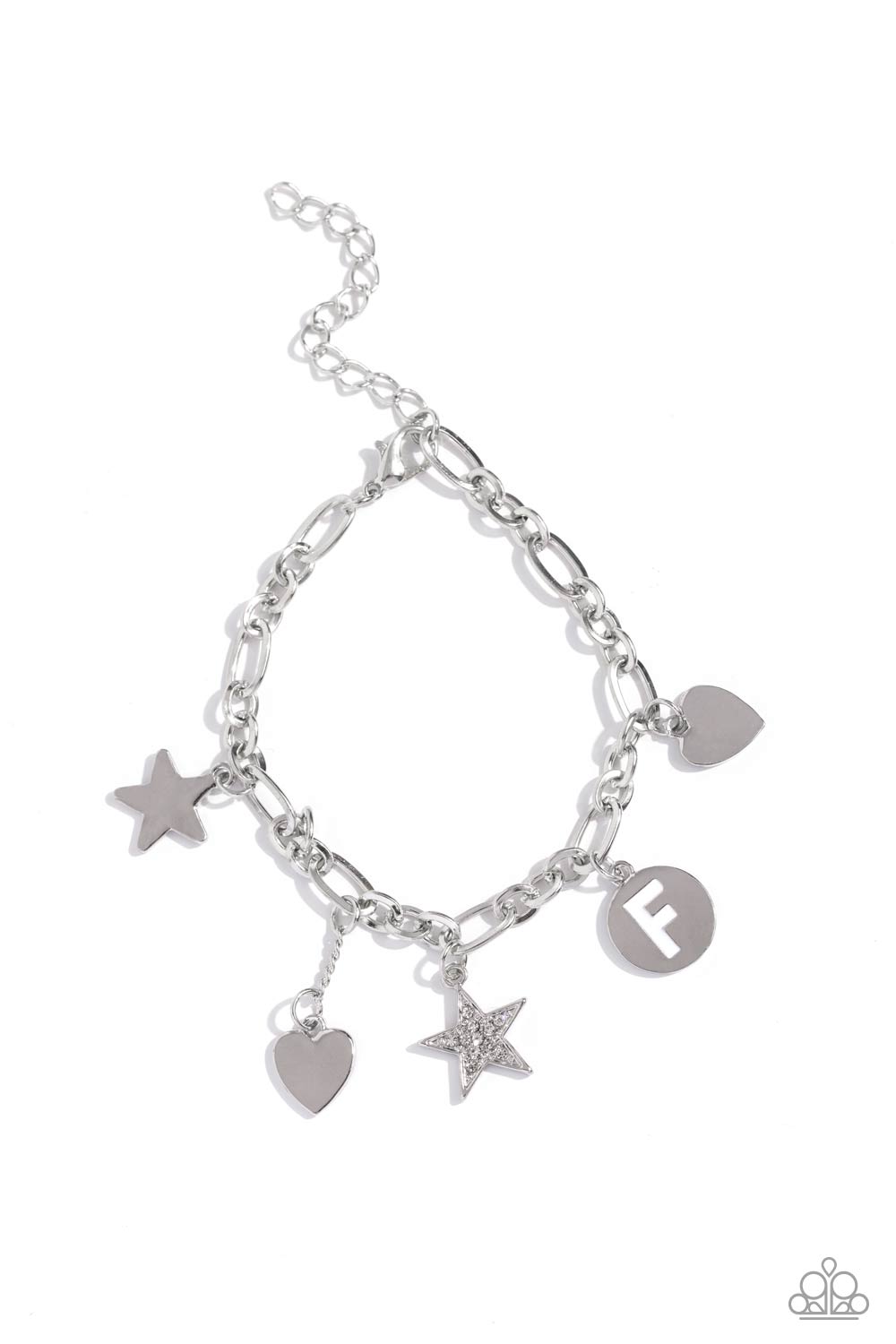 Legacy Letters - White - F bracelet A043