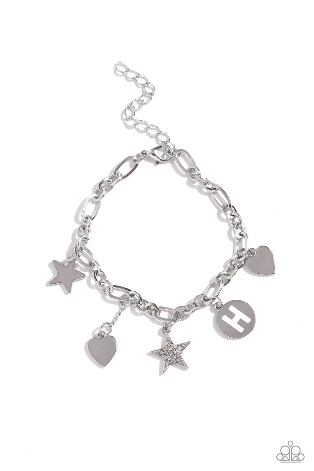 Legacy Letters - White - H bracelet D051