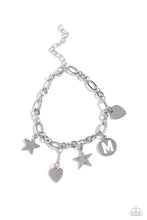 Load image into Gallery viewer, Legacy Letters - White - M bracelet A096
