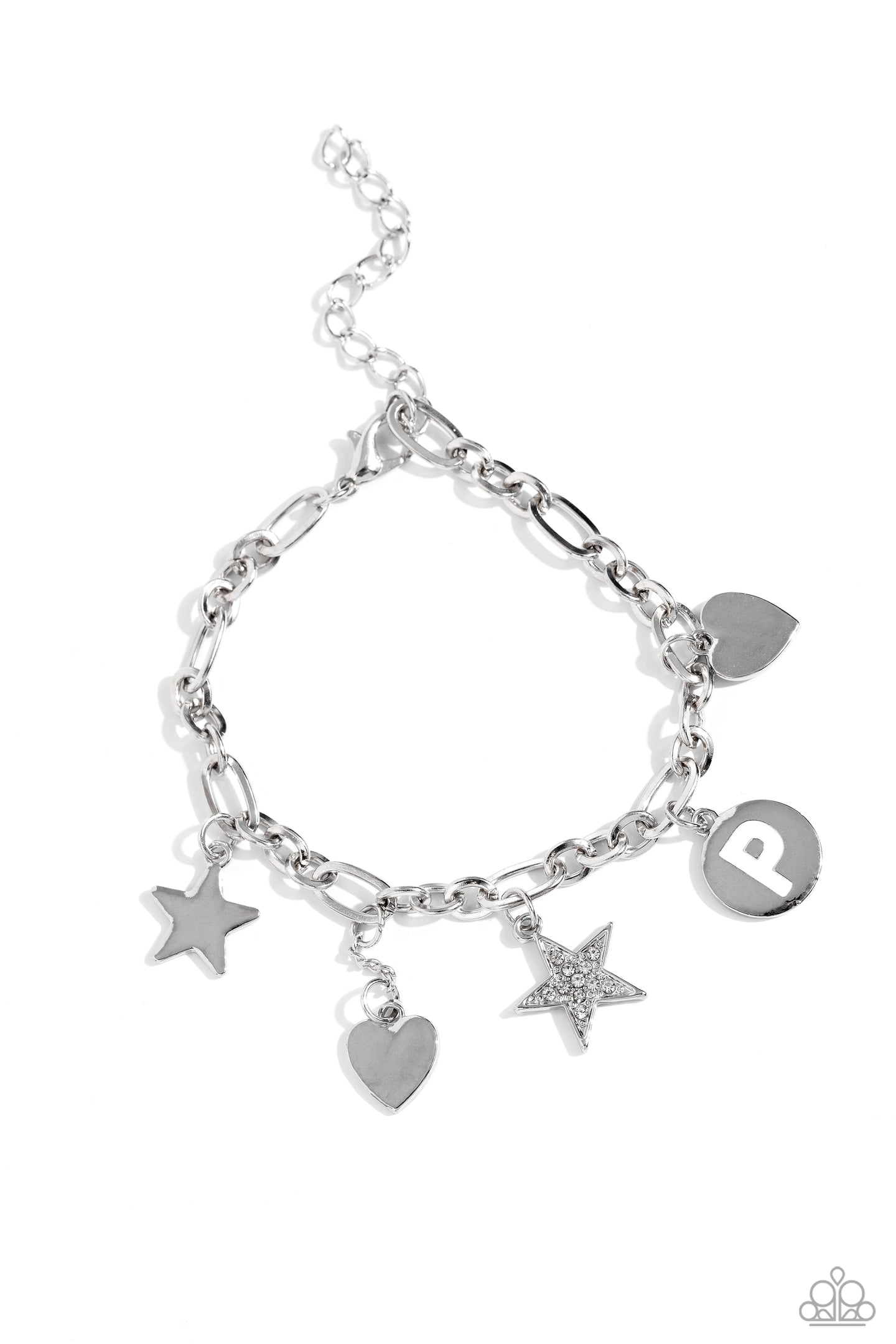 Legacy Letters - White - P bracelet A044