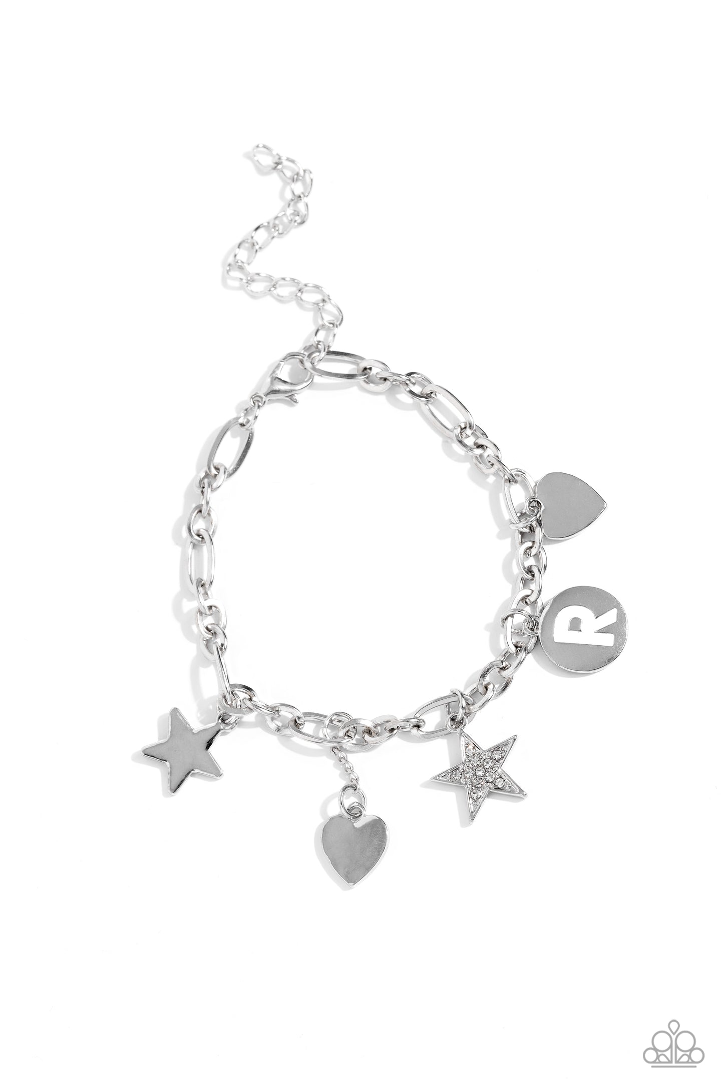 Legacy Letters - White - R bracelet A096