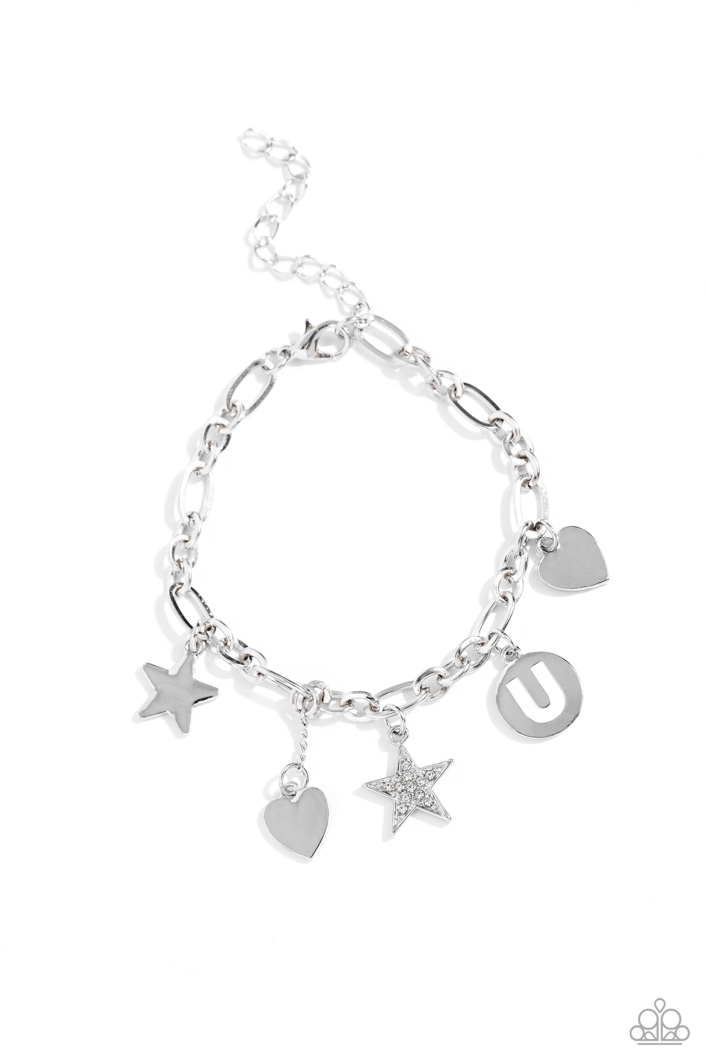 Legacy Letters - White - U bracelet A010