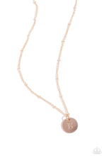 Load image into Gallery viewer, Initial Elegance - Rose Gold - B necklace A037

