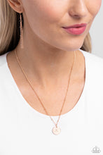 Load image into Gallery viewer, Initial Elegance - Rose Gold - E necklace A037
