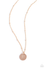 Load image into Gallery viewer, Initial Elegance - Rose Gold - F necklace A037
