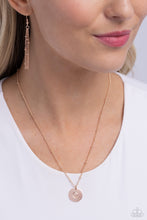 Load image into Gallery viewer, Initial Elegance - Rose Gold - G necklace A037
