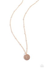 Load image into Gallery viewer, Initial Elegance - Rose Gold - L necklace C024
