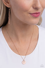 Load image into Gallery viewer, Initial Elegance - Rose Gold - M necklace C024
