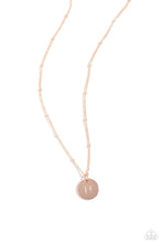 Load image into Gallery viewer, Initial Elegance - Rose Gold - N necklace C024
