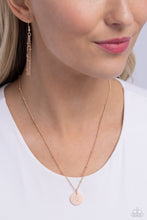 Load image into Gallery viewer, Initial Elegance - Rose Gold - O necklace C024
