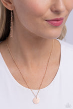 Load image into Gallery viewer, Initial Elegance - Rose Gold - P necklace C024
