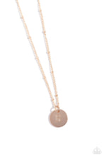 Load image into Gallery viewer, Initial Elegance - Rose Gold - R necklace C024
