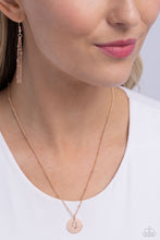 Load image into Gallery viewer, Initial Elegance - Rose Gold - U necklace C024
