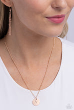 Load image into Gallery viewer, Initial Elegance - Rose Gold - V necklace C024
