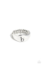 Load image into Gallery viewer, Monogram Memento - Silver - B ring 2069
