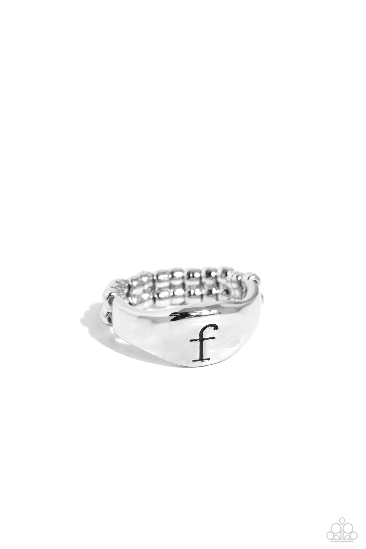 Monogram Memento - Silver - F ring A014