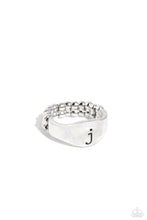 Load image into Gallery viewer, Monogram Memento - Silver - J ring D057
