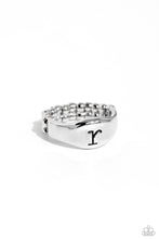 Load image into Gallery viewer, Monogram Memento - Silver - R ring A014
