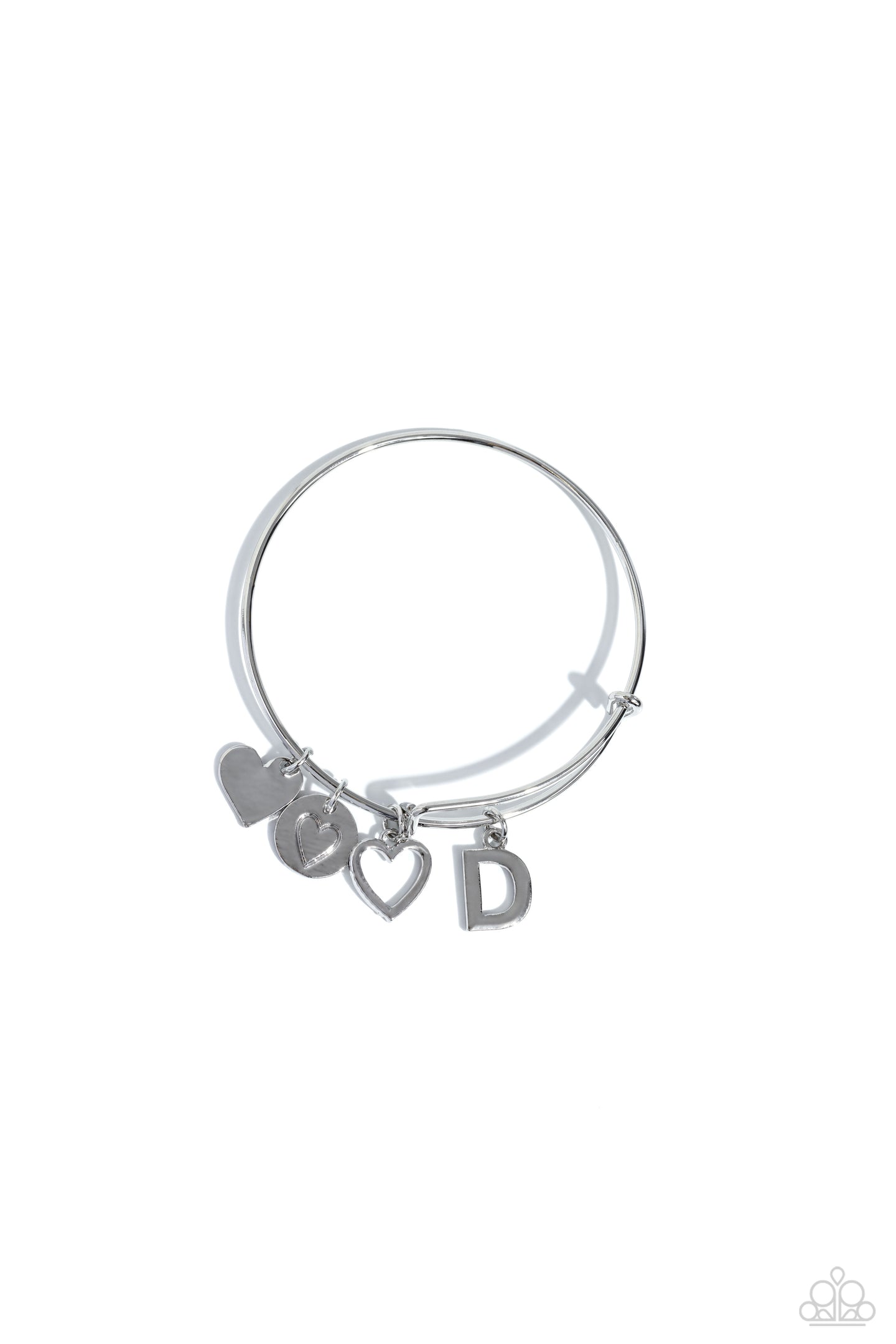 Making It INITIAL - Silver - D bracelet A025