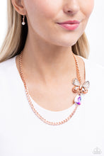Load image into Gallery viewer, Fluttering Finesse - Rose Gold necklace E001

