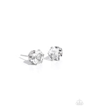 Load image into Gallery viewer, Breathtaking Birthstone - White post earring D063

