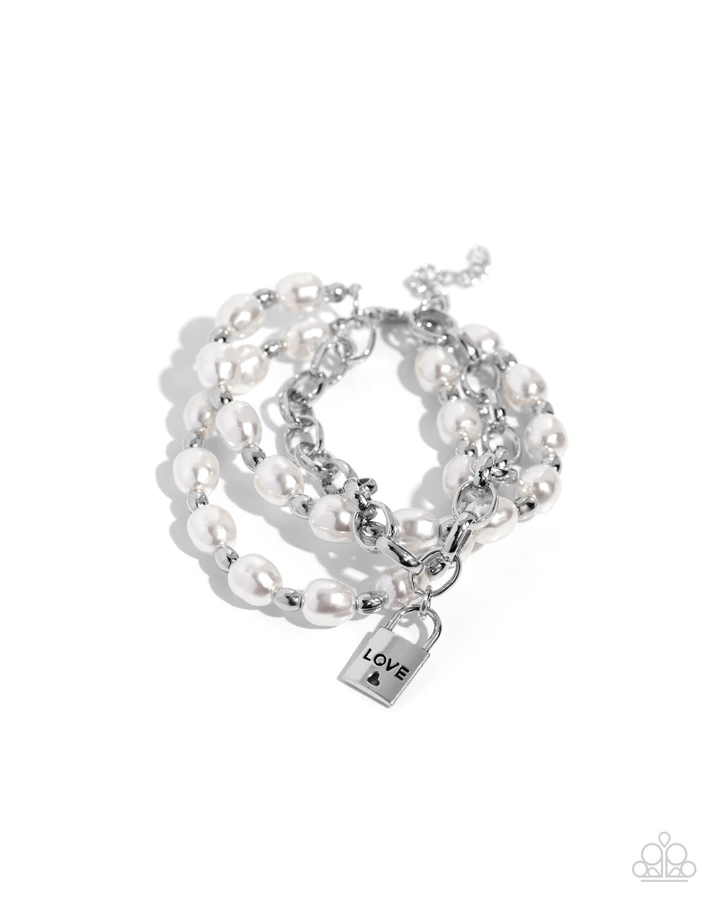 LOVE-Locked Legacy - White bracelet E008
