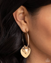 Load image into Gallery viewer, Casually Crushing - Gold hoop earring 1556
