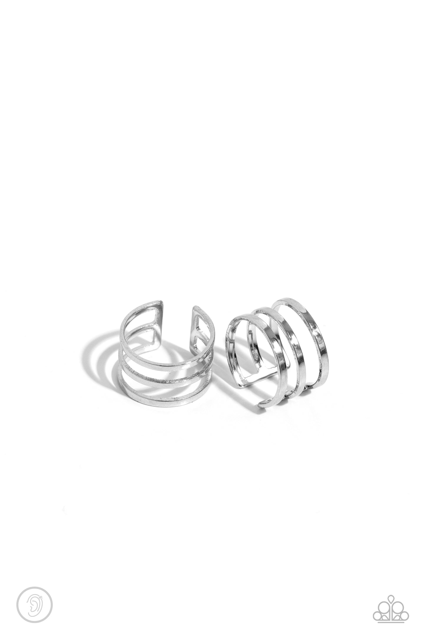 Metro Mashup - Silver ear cuff earring A088