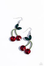 Load image into Gallery viewer, Cherry Cameo - Red earring E019
