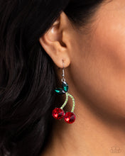 Load image into Gallery viewer, Cherry Cameo - Red earring E019

