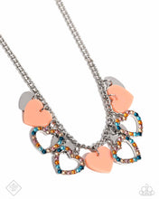Load image into Gallery viewer, Look the HEART - Orange necklace July 2024 FF E013
