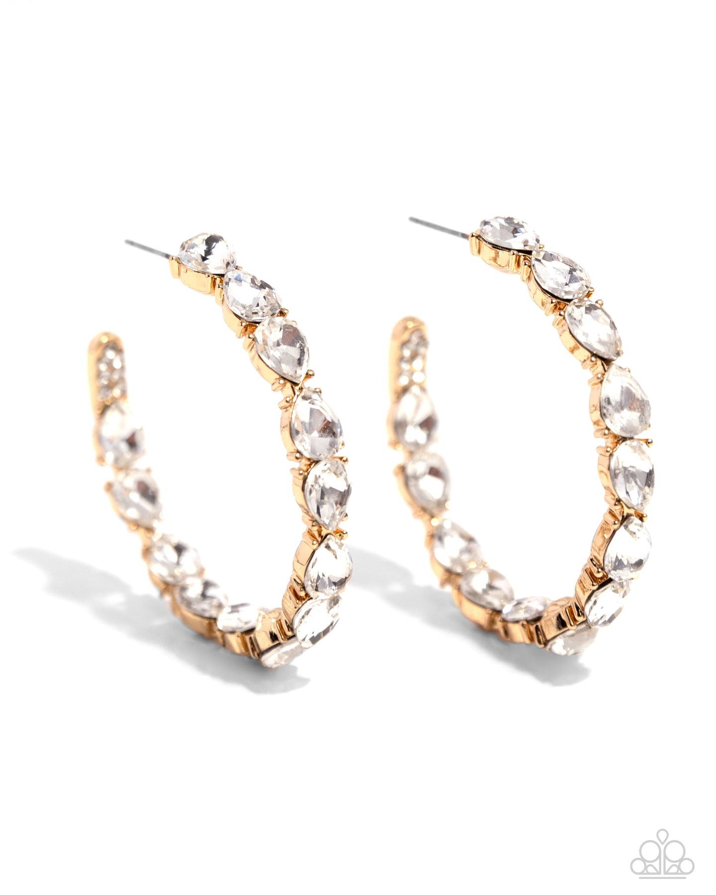 Presidential Pizzazz - Gold hoop earring D014