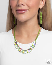 Load image into Gallery viewer, I SQUARE to Secrecy - Green necklace BOX 7/8
