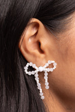 Load image into Gallery viewer, The BOW Must Go On - White post earring UP 1649
