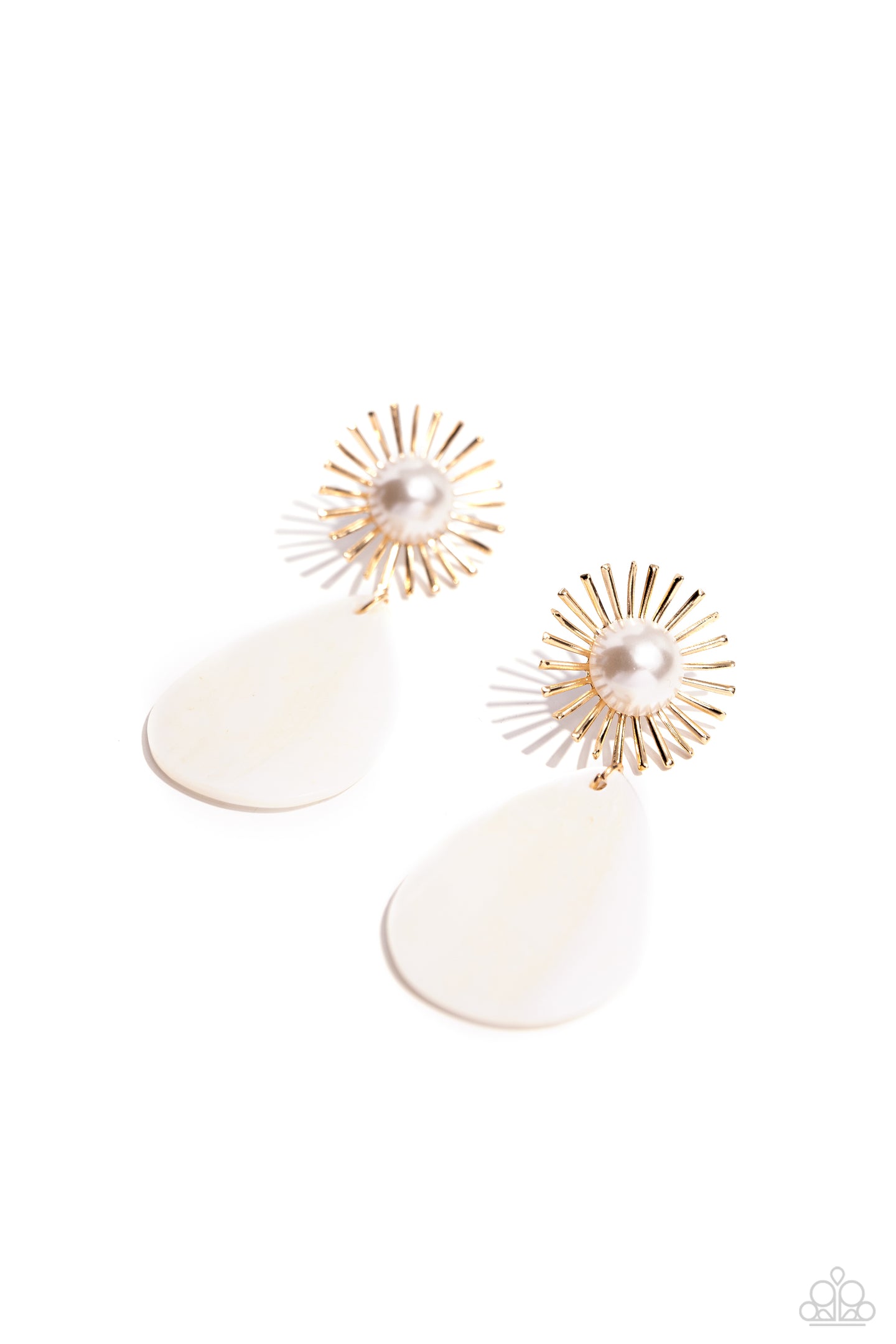 Sunburst Sophistication - Gold earring D025(2)