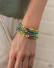 Load image into Gallery viewer, Poignant Pairing - Green bracelet APRIL 2024 FF
