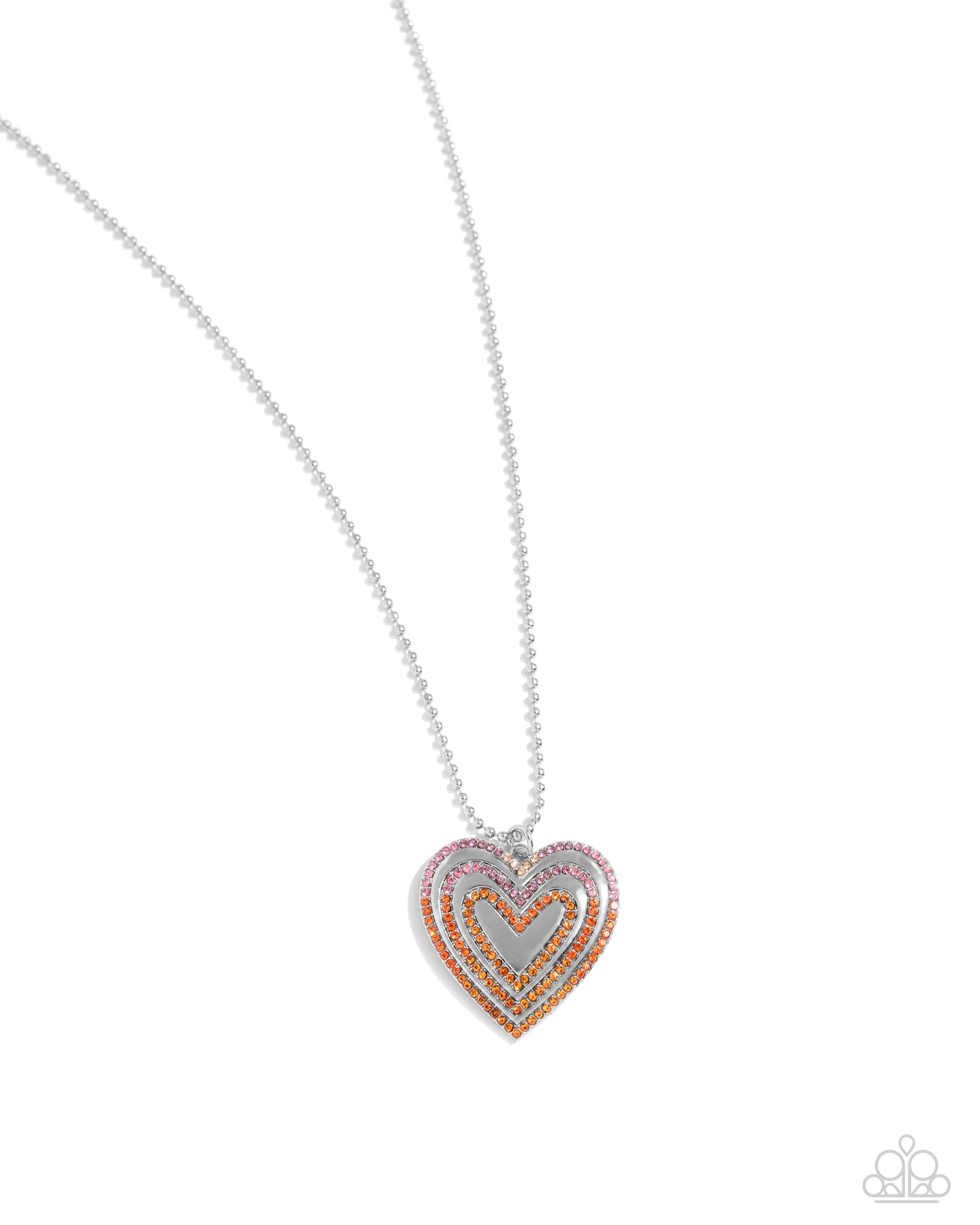 Hallucinatory Hearts - Orange necklace Box 4