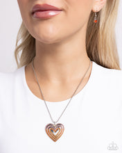 Load image into Gallery viewer, Hallucinatory Hearts - Orange necklace
