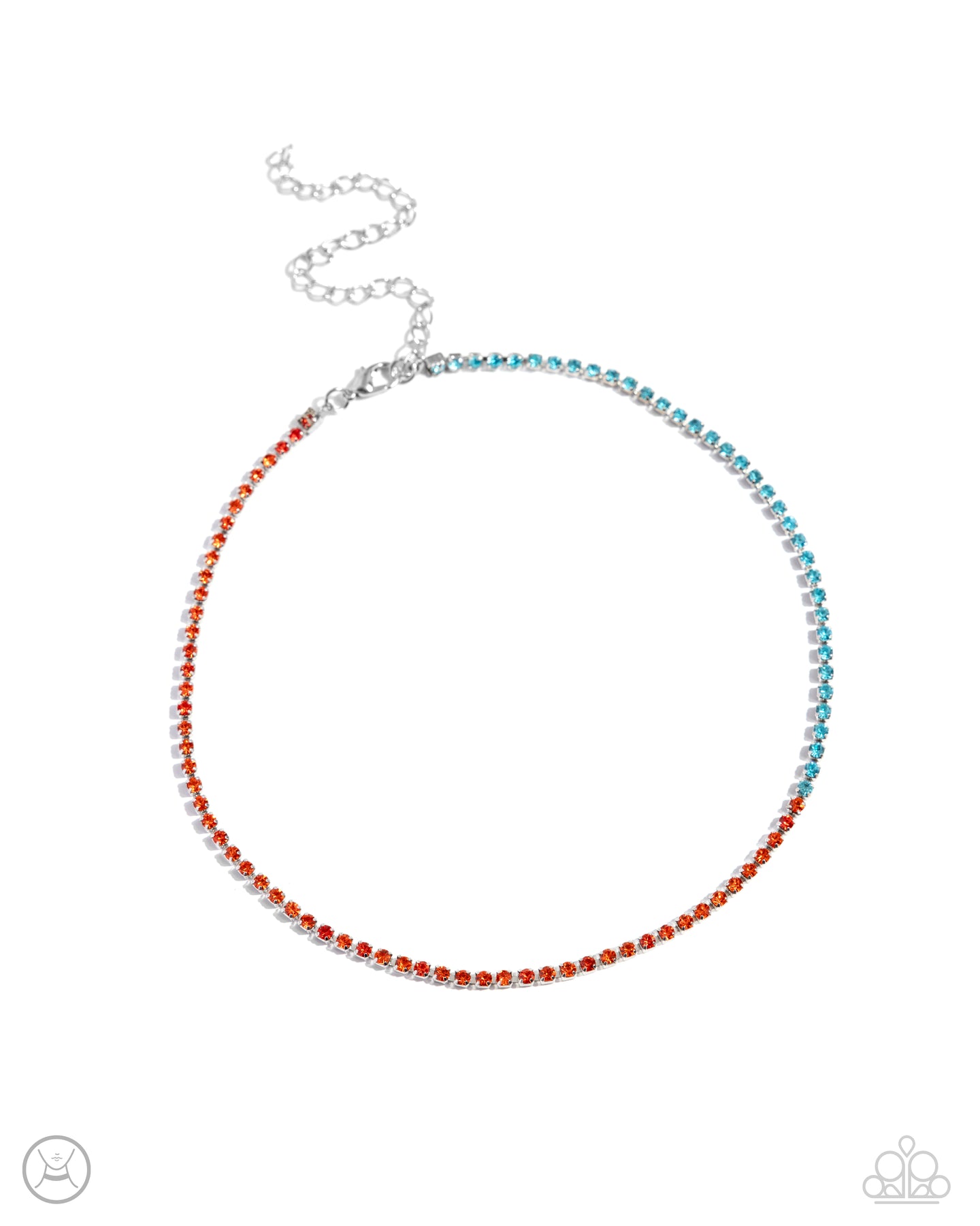 Dedicated Duo - Orange choker necklace A008