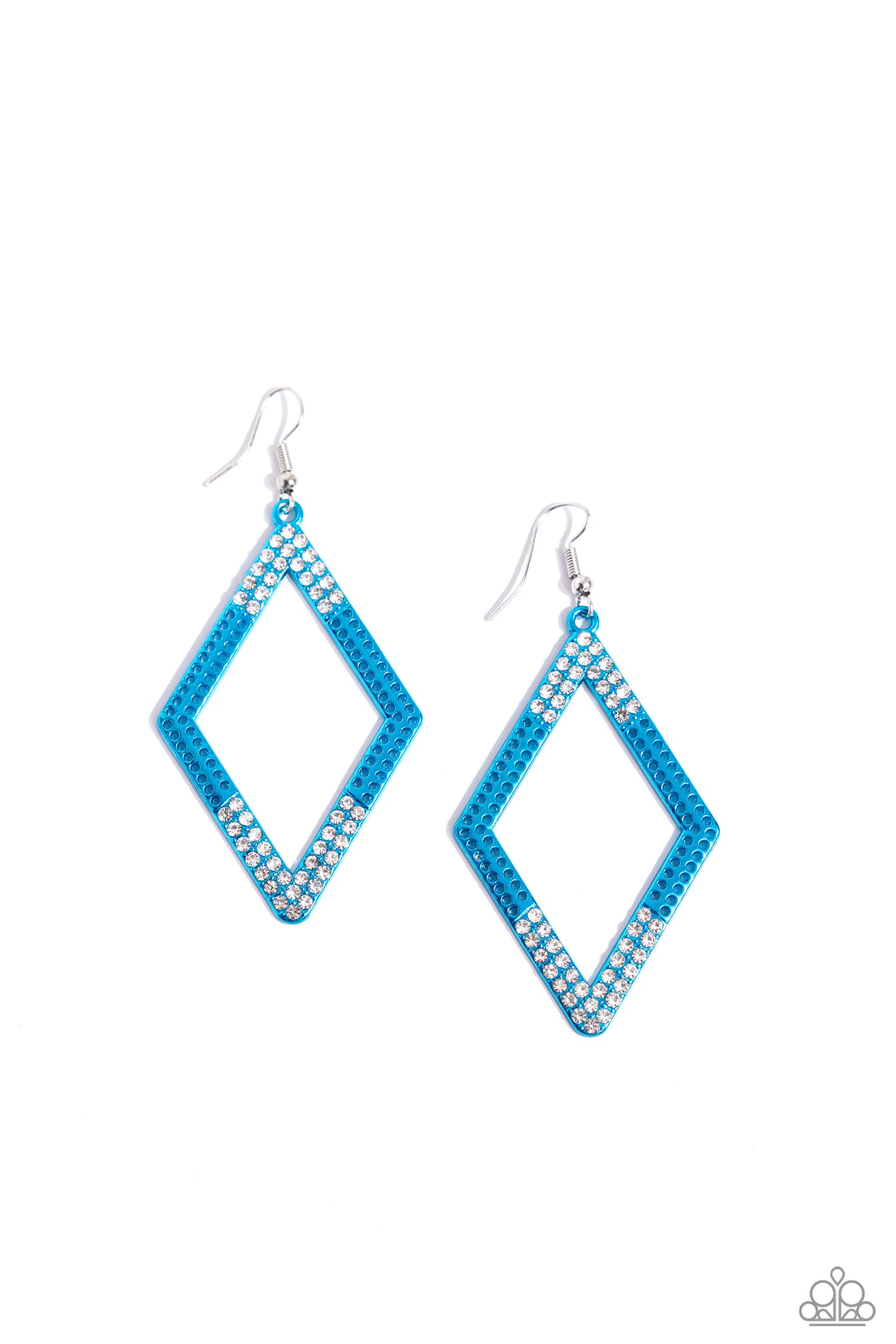 Eloquently Edgy - Blue earring D045