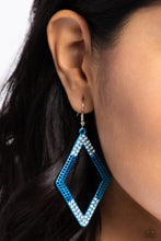 Load image into Gallery viewer, Eloquently Edgy - Blue earring D045
